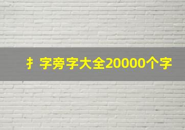 扌字旁字大全20000个字