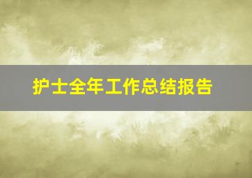 护士全年工作总结报告