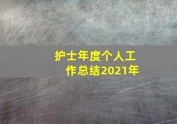 护士年度个人工作总结2021年