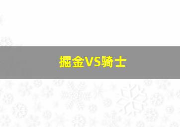 掘金VS骑士