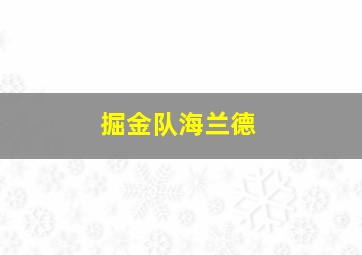 掘金队海兰德