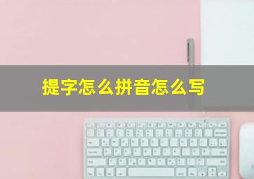 提字怎么拼音怎么写