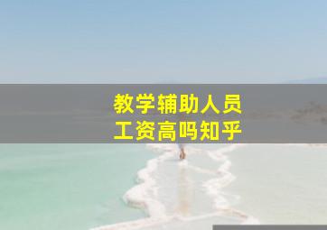 教学辅助人员工资高吗知乎