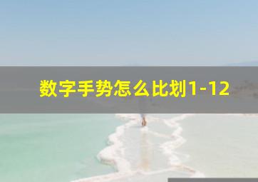 数字手势怎么比划1-12