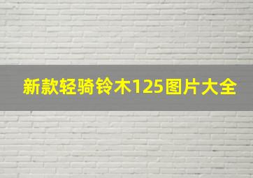 新款轻骑铃木125图片大全