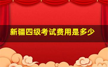 新疆四级考试费用是多少