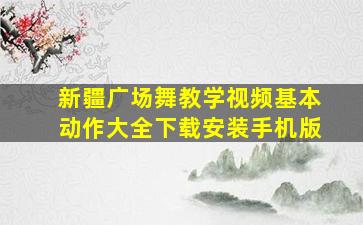 新疆广场舞教学视频基本动作大全下载安装手机版