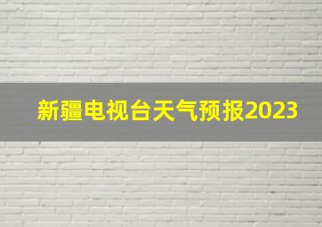 新疆电视台天气预报2023