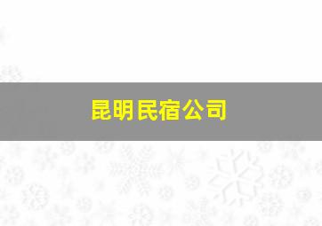 昆明民宿公司