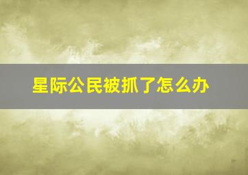 星际公民被抓了怎么办