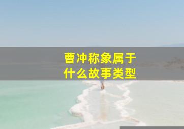 曹冲称象属于什么故事类型