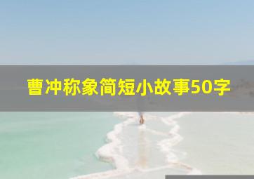 曹冲称象简短小故事50字