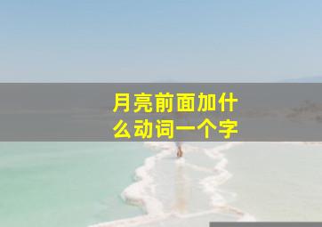 月亮前面加什么动词一个字