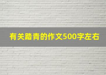 有关踏青的作文500字左右