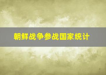 朝鲜战争参战国家统计