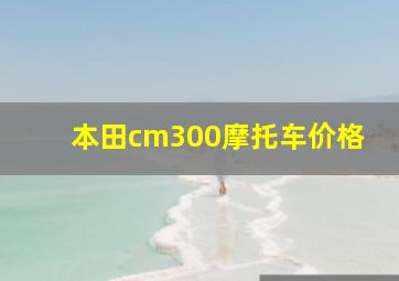 本田cm300摩托车价格