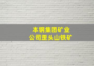 本钢集团矿业公司歪头山铁矿