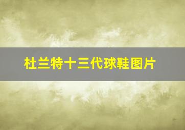 杜兰特十三代球鞋图片