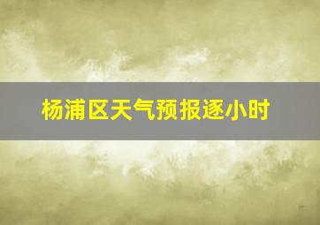 杨浦区天气预报逐小时