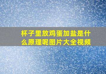 杯子里放鸡蛋加盐是什么原理呢图片大全视频