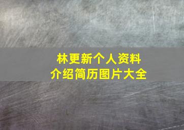 林更新个人资料介绍简历图片大全