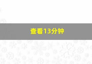 查看13分钟