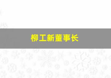 柳工新董事长