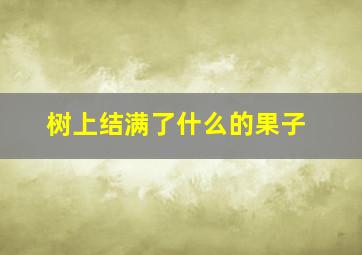 树上结满了什么的果子