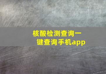 核酸检测查询一键查询手机app