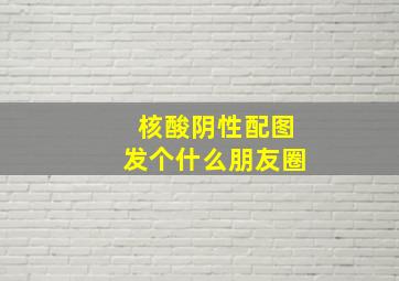 核酸阴性配图发个什么朋友圈