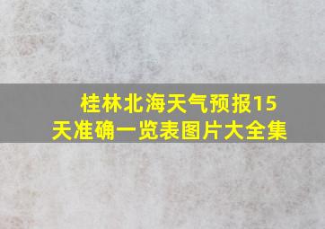 桂林北海天气预报15天准确一览表图片大全集