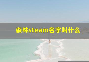 森林steam名字叫什么