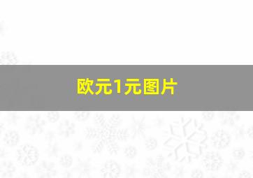 欧元1元图片