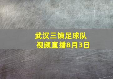 武汉三镇足球队视频直播8月3日