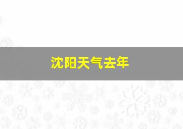 沈阳天气去年