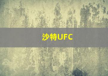 沙特UFC