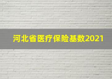 河北省医疗保险基数2021