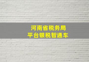 河南省税务局平台银税智通车