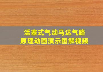 活塞式气动马达气路原理动画演示图解视频