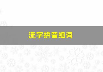 流字拼音组词