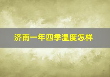 济南一年四季温度怎样