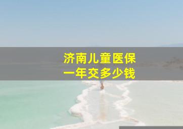 济南儿童医保一年交多少钱