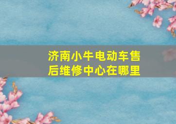 济南小牛电动车售后维修中心在哪里