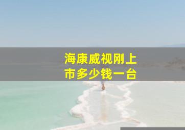 海康威视刚上市多少钱一台