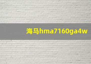 海马hma7160ga4w