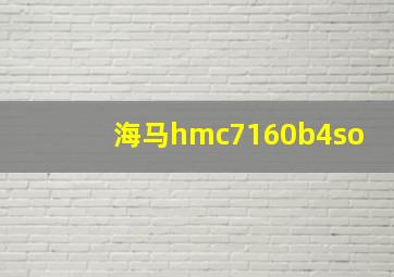 海马hmc7160b4so