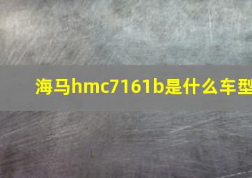 海马hmc7161b是什么车型