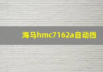 海马hmc7162a自动挡