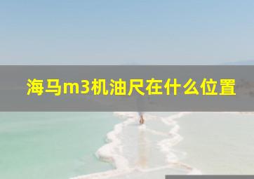 海马m3机油尺在什么位置