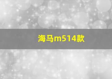 海马m514款